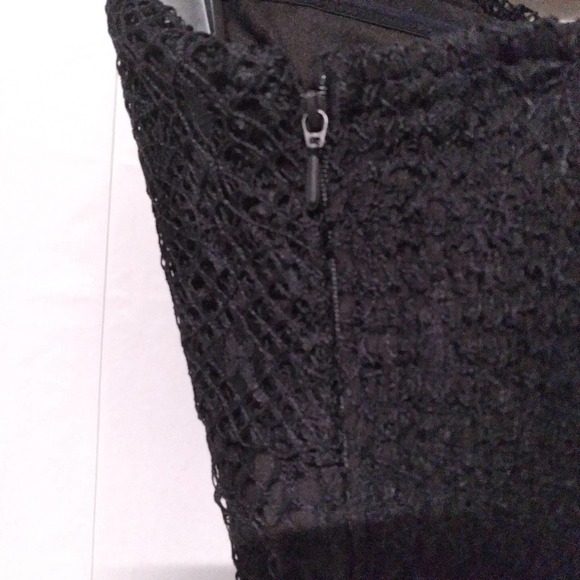 PORRIDGE Anthropologie Strapless Top Lace Black Peplum Blouse Size M NWT - Picture 7 of 10